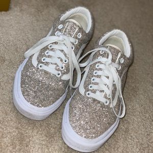 Gold Glitter Vans